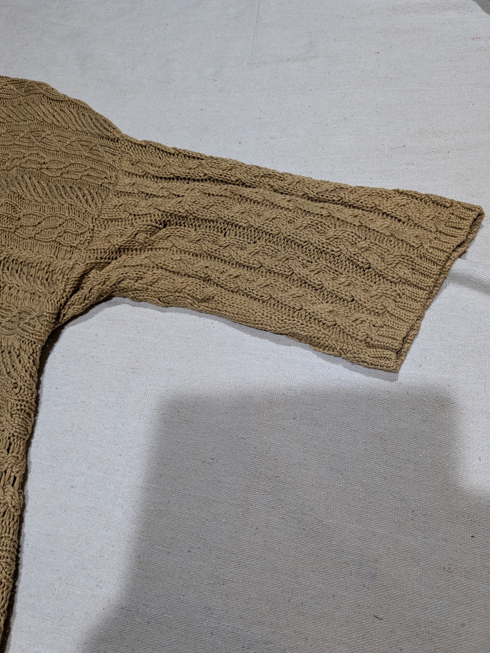 Chico's Textured Camel Brown Knit Cardigan - Picture 4 of 8